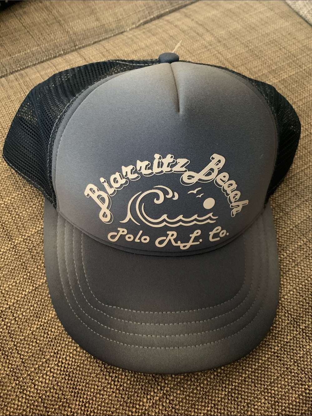 Ralph Lauren Polo NWT “Biarritz Beach” Blue Trucker Cap